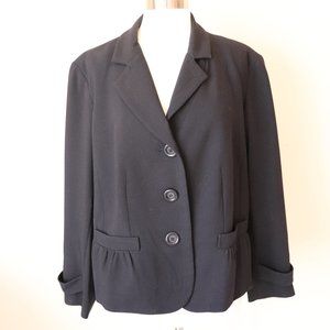 Talbots Black Lined Dressy Jacket Size 18WP